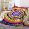 3D Mandala Yoga Flower Bohemia Meditation Nature Soft Flannel Blanket for Bed Bedroom Sofa Picnic,Throw Blanket Outdoors Leisure