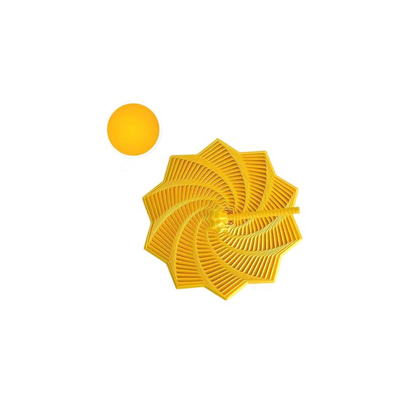 3D Printed Radish Tower with Handle: Decagonal Star Telescopic Spiral Ornament