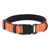 Reflective Nylon Dog Collar Medium To Large Breeds Adjustable Safety Neck Strap With 3-4 Stripes Multiple Colors