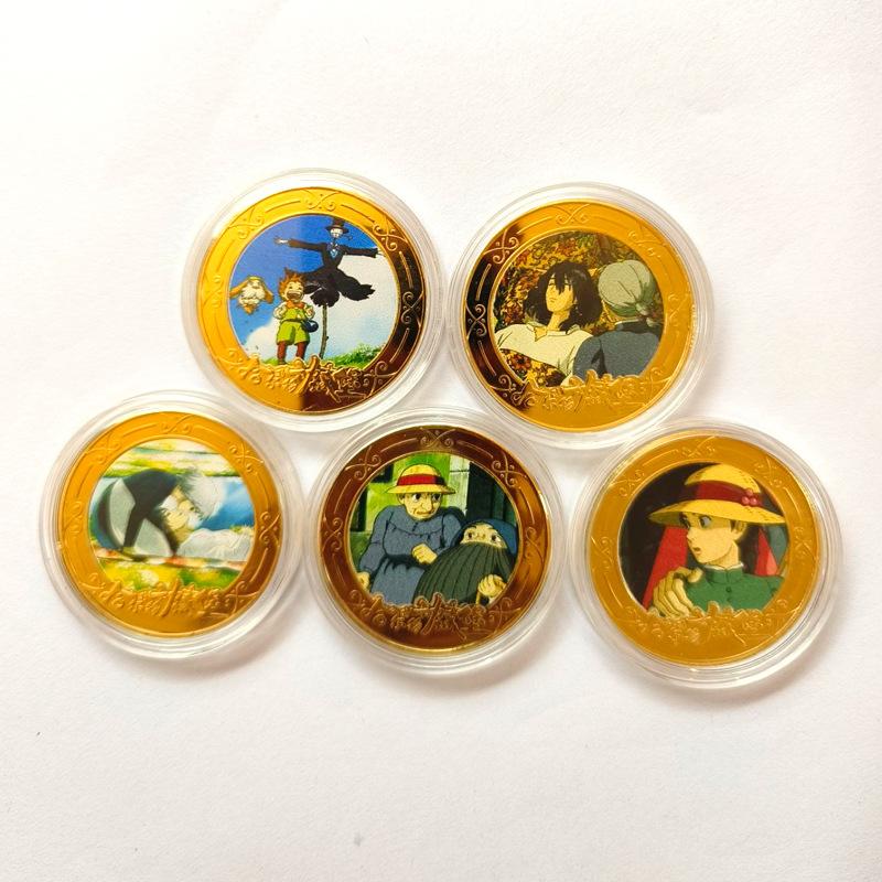 Castle coins, commemorative medals, collectible gifts, anime merchandise figurines