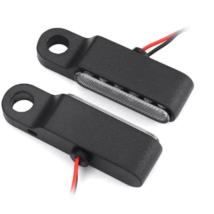 2x Universal 8mm Aluminum Smoke Mini LED Motorcycle Turn Signal Indicators Blinker Lights