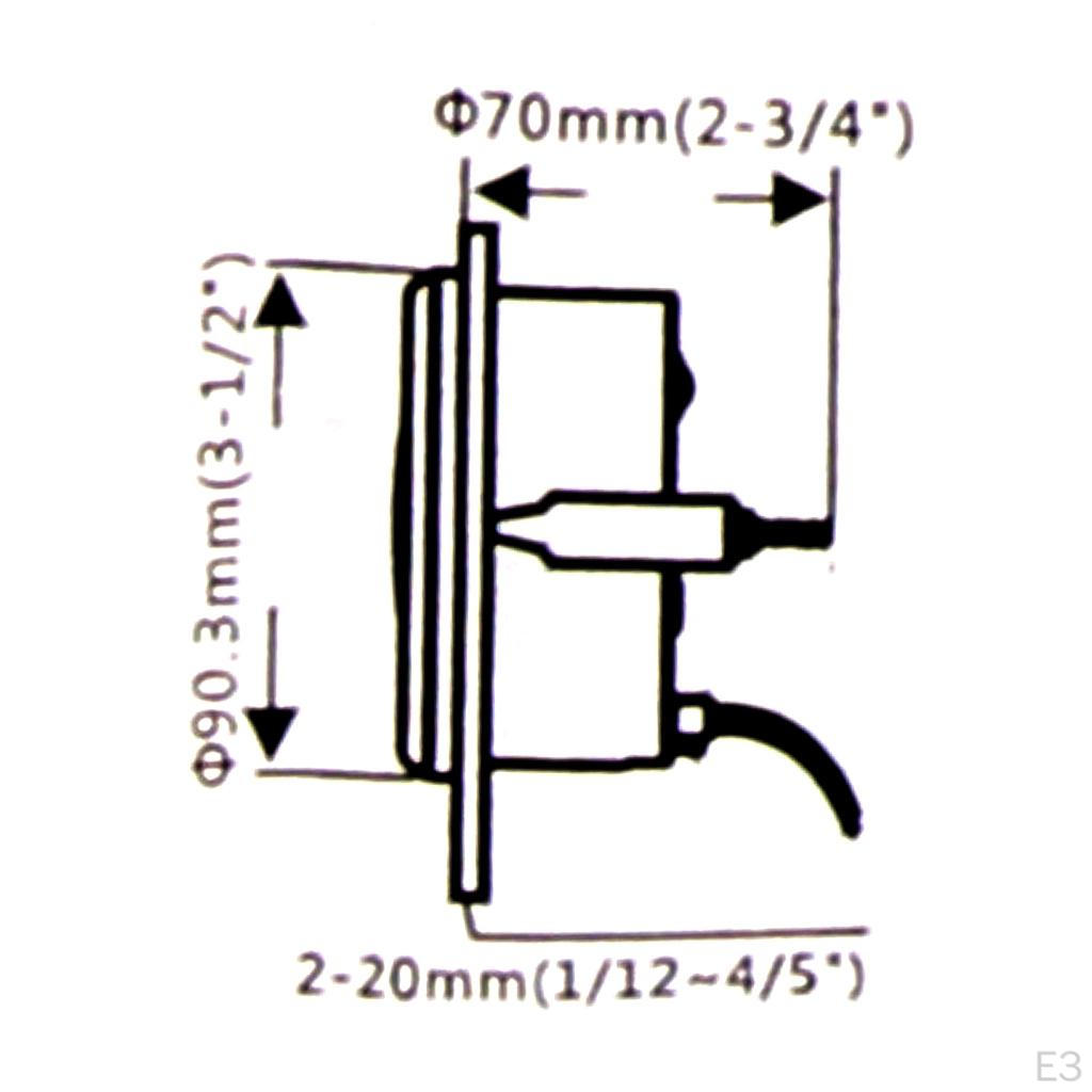 85 мм автомобиль 120 км/ч для мотоцикла IP67 3 3/8'' #2