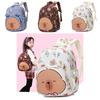 School Capybara Adorable Backpack For Kids Spacious And Lightweight With Breathable Design