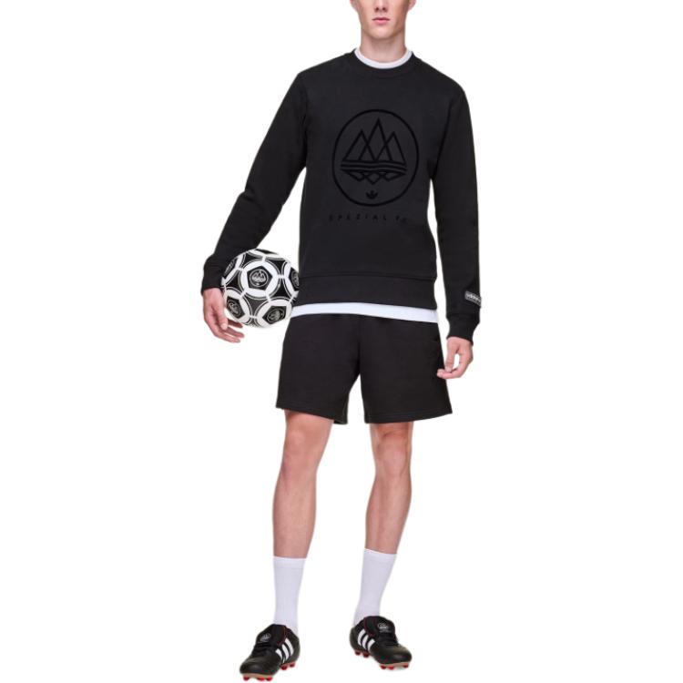 Adidas Оригинальная серия Originals Fw25 Fc Пуловер с круглым вырезом Теплая толстовка с длинным рукавом Мужская толстовка KA3899