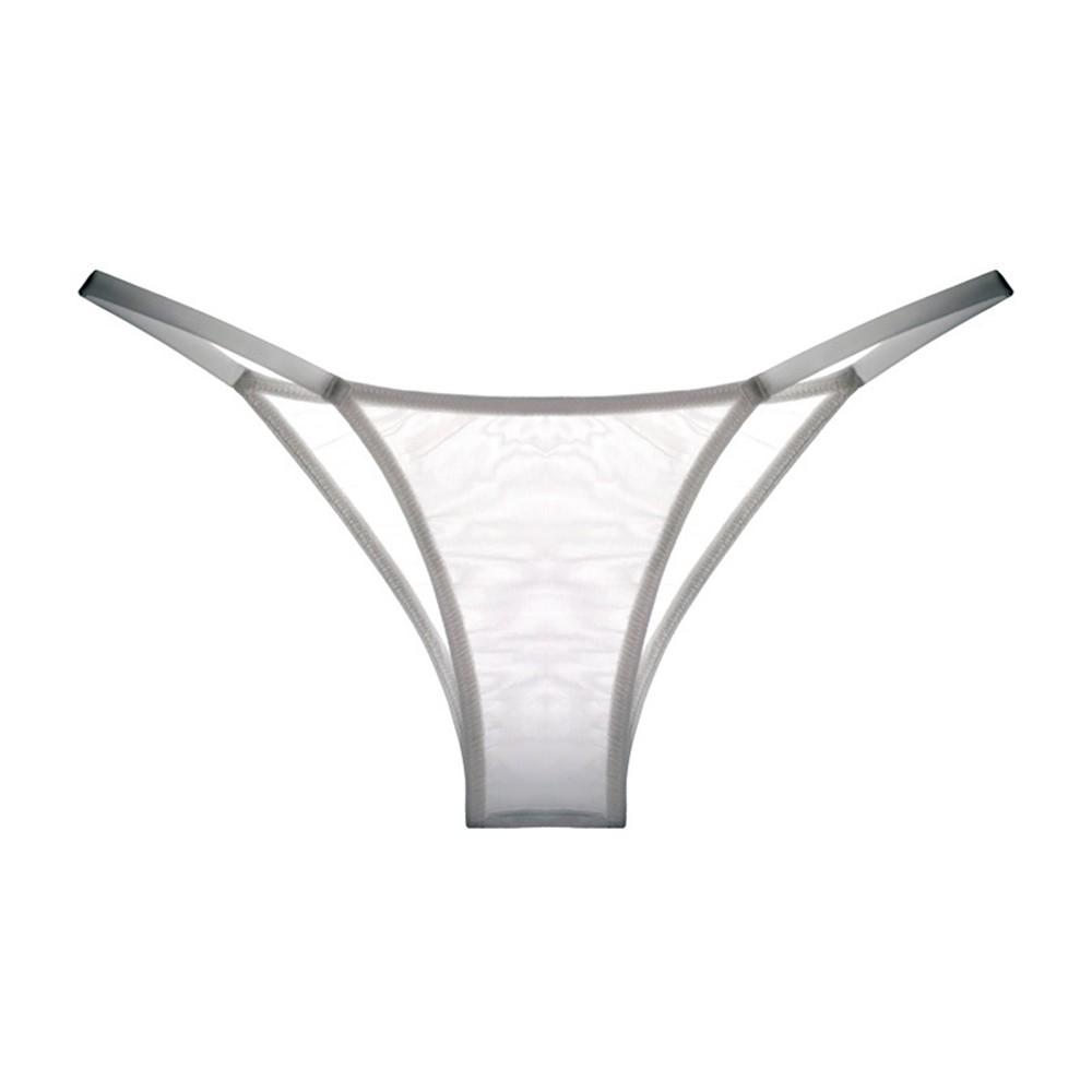 Womens See Through Mini Thongs Lace Mesh Sheer G-String Ultra-thin Panties