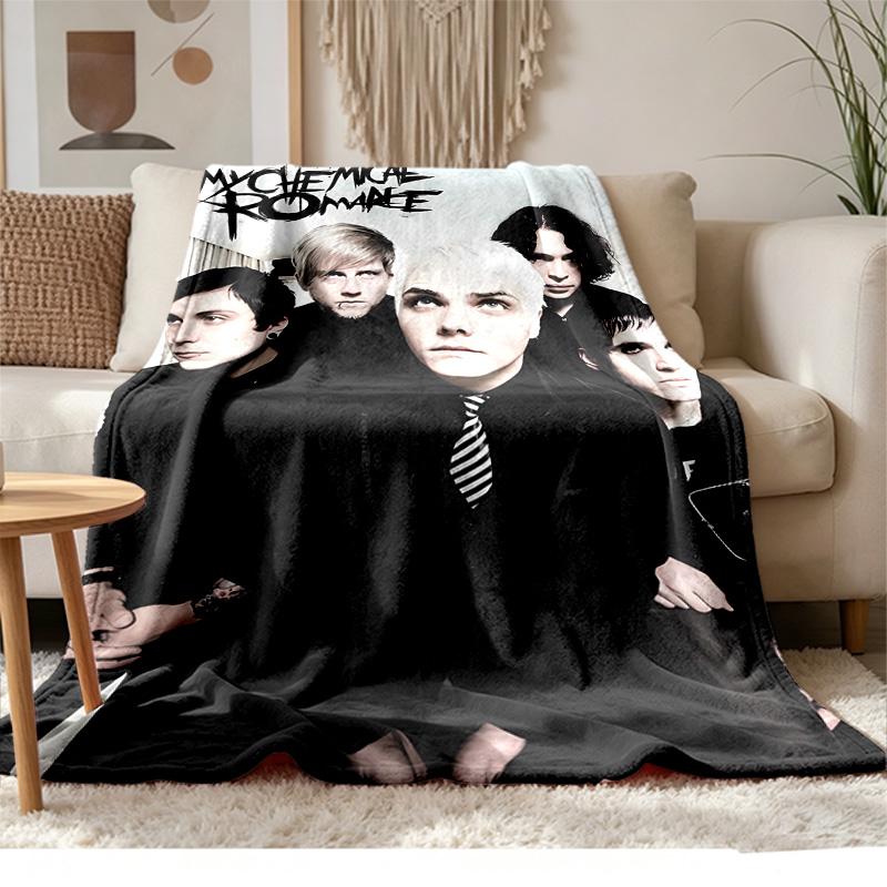 My Chemical Romance Soft and comfortable flannel Suitable for sofas living rooms outdoor camping travel and also makes a great anniversary gif