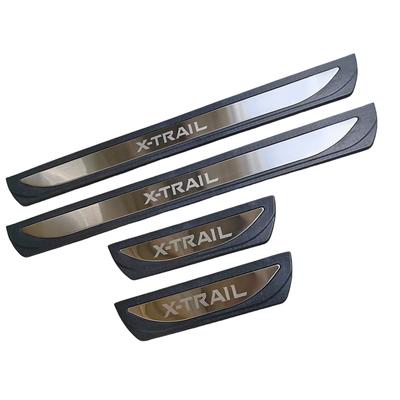 Для Qijun X-TRAIL 2022 Накладки на пороги Модификация Пластик Оригинальный Заводская Пороговая Пластина Защита от Царапин Накладки на Кромку Двери