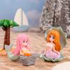Cartoon Mermaid Figurines Colorful Miniature Figurine Little Mermaid Ornament  Aquarium Decoration