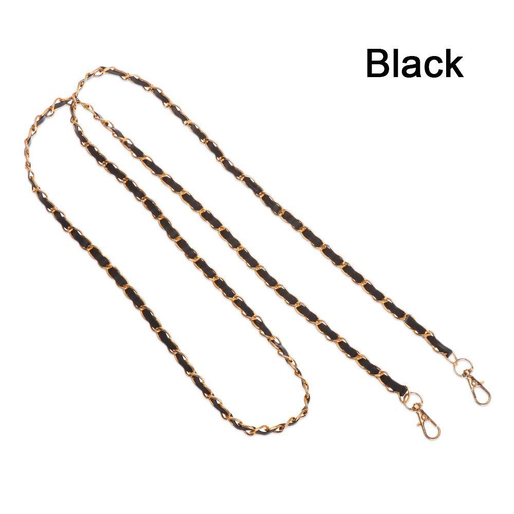 Women PU Leather Metal Decorative Chain Shoulder Bag aiguillette Handbag Chain Backpack strap