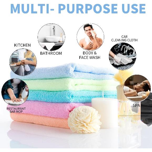 Набор из 12 мочалок из микрофибры кораллового флиса, ультраабсорбирующие и мягкие полотенца для лица, 12" x 11", идеальные мочалки для ванной комнаты, спортзала, путешествий, спа и