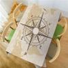 Компас прямоугольные скатерти старая карта мира морской компас моющиеся скатерти для кухни праздничный стол для вечеринки столовая декор