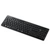 Elecom Wireless Full Keyboard Quiet Design Antibacterial Black TK-FDM116SKTBK