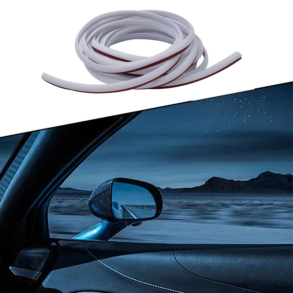 Резиновый уплотнитель для автомобиля Белый Наклонный Т-образный Погодостойкий 8мм*10мм