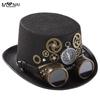 Оригинальная шляпа ручной работы из тяжелого металла с шестернями, заклепки с компасом, волшебная шляпа, украшение для вечеринки, очки, шляпа, шляпы, косплей, Хэллоуин, необычные