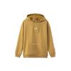 Li-Ning Sports Trend Series Logo Embroidered Fleece Hooded Pullover Sweatshirt Unisex Tops Brown AWDR857-6