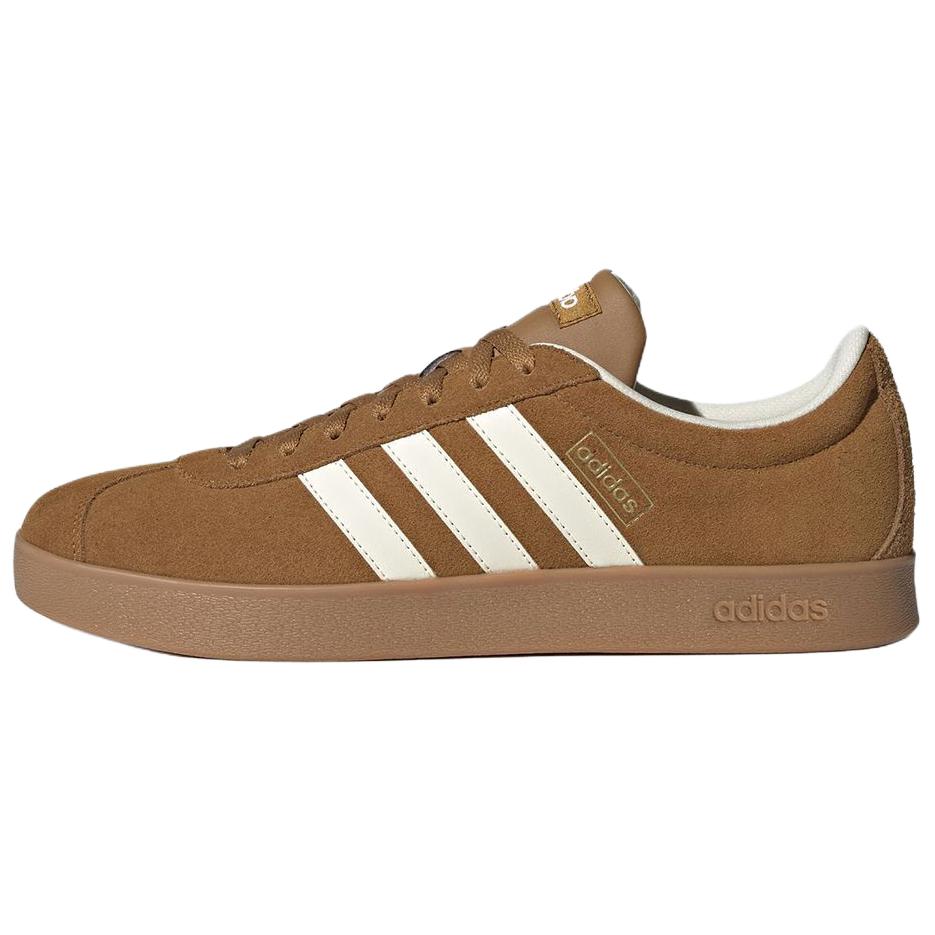 Новые кеды Adidas Vl Court Classic с низким верхом, противоскользящие, износостойкие, для скейтборда, унисекс, коричневые KK3773