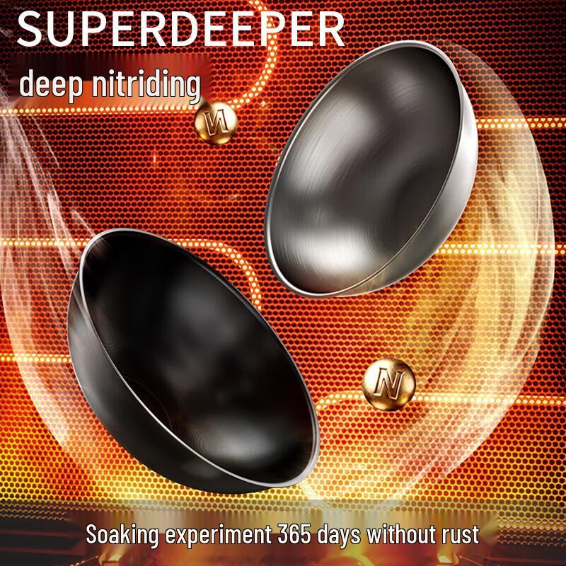 KOBACH 316L Stainless Steel Titanium Iron Wok