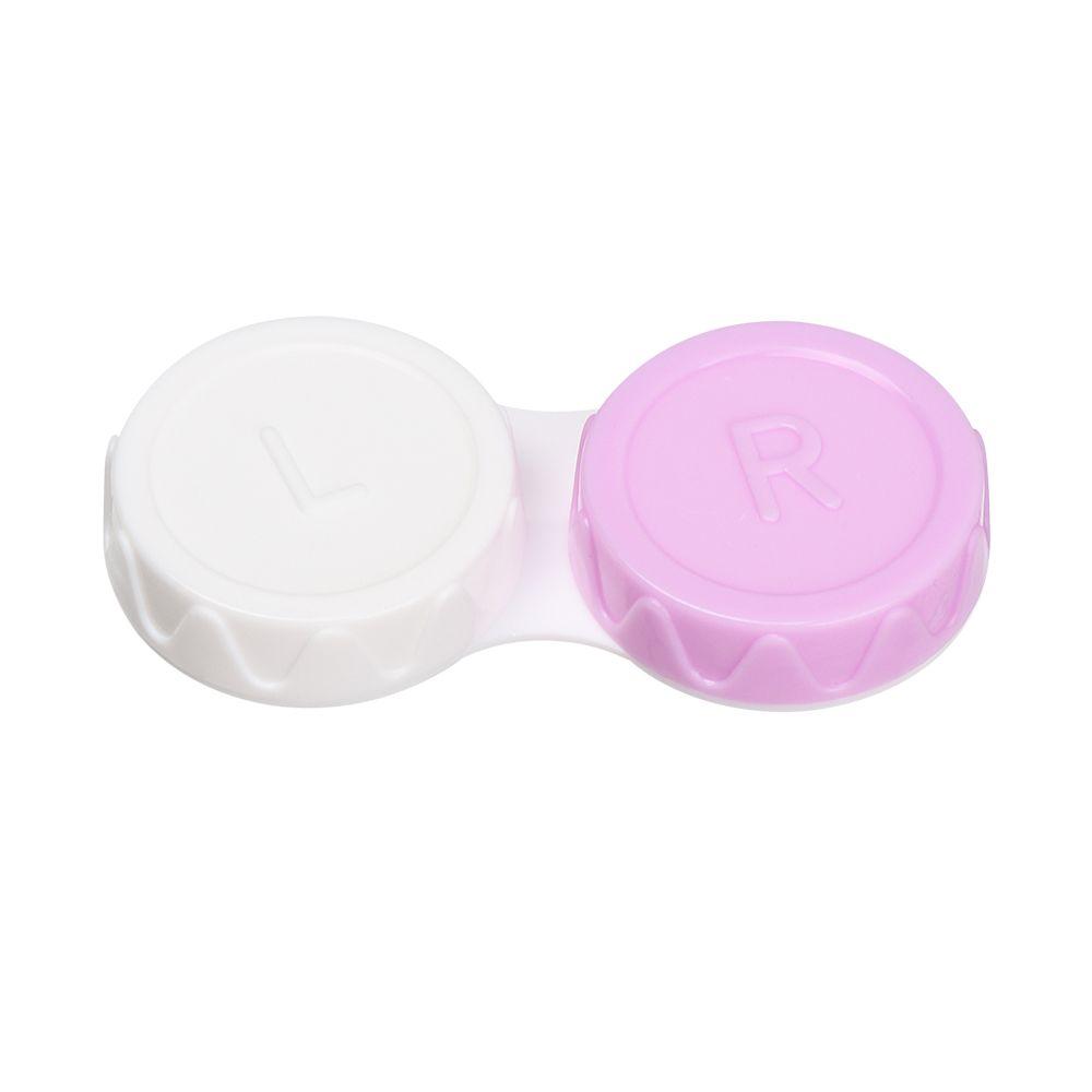 20 PCS Kit Mini Eye Glass Plastic Candy Color Travel Glasses Holder Soaking Box Contact Lens Case