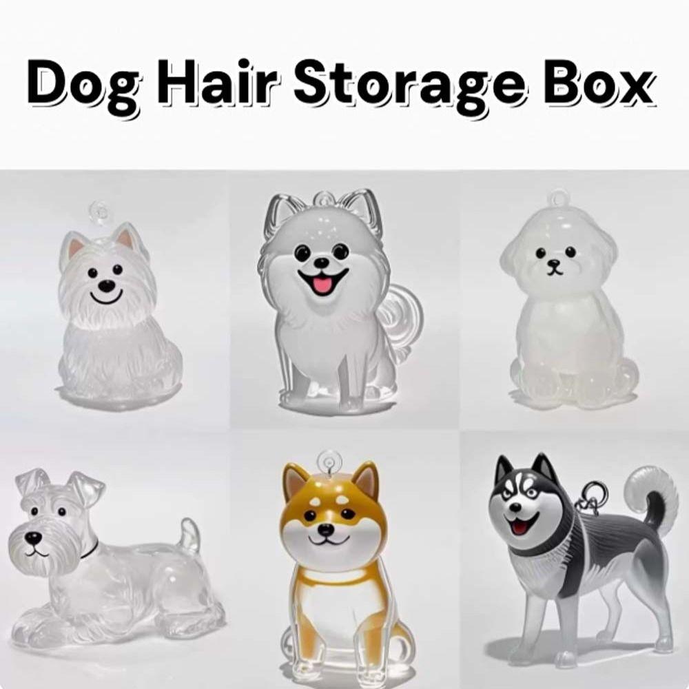 Прозрачная коробка для хранения собачьей шерсти, уход за шерстью, кулоны для щенков, мультяшный брелок для питомца, рюкзак