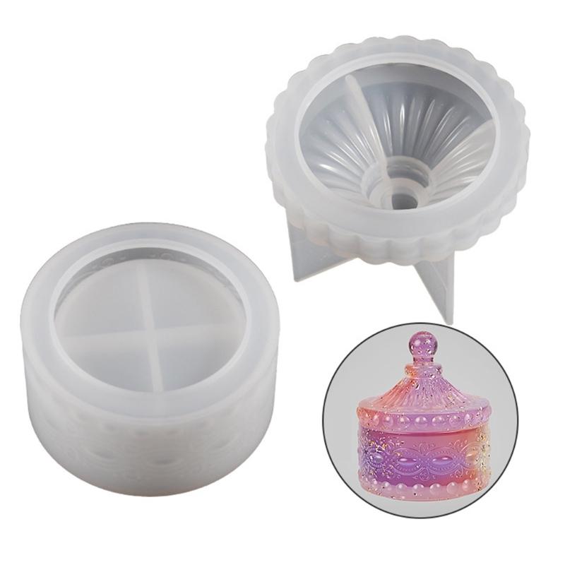 Silicone Mold Storage Box Moulds Jar Mold Storage Box Mould Jewelry Box Making Molds DIY Gift Box Moulds for Jar Bottle