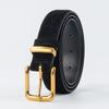 Casual Frosted Cowhide Belt Luxury Design Business Waist Strap Retro Trouser Dress Belts  Gifts