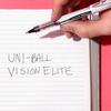 UNI-BALL Vision Elite Roller Pen Set Pack of 3 Blue Smooth Writing Pens for Office Home & School