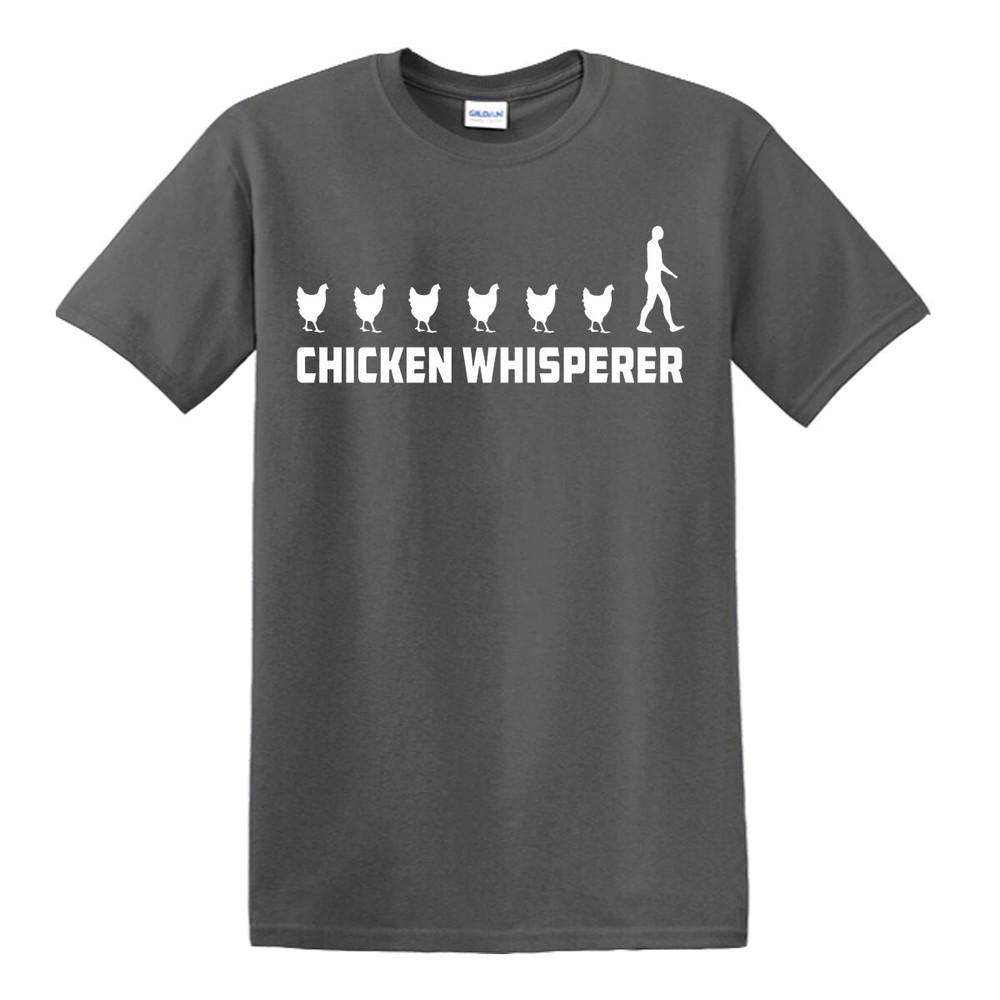 CHICKEN WHISPERER T-shirt Farmer Farm New Funny Birthday Present Gift Top Tee