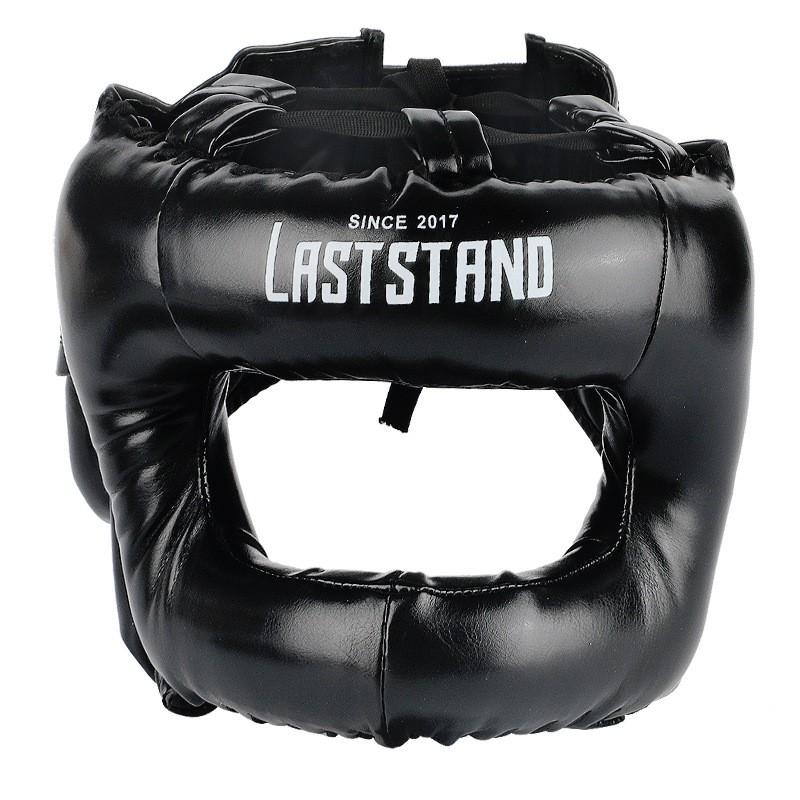 Boxing MMA Headgear Closed-Ear Design Nose Protection Full Coverage Training Helmet