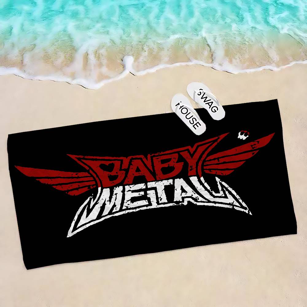 Полотенце пляжное Babymetal Разноцветные полотенца для ванны для девочки Микрофибра Быстросохнущие Индивидуальное Без песка Пляж Йога Спа Бассейн