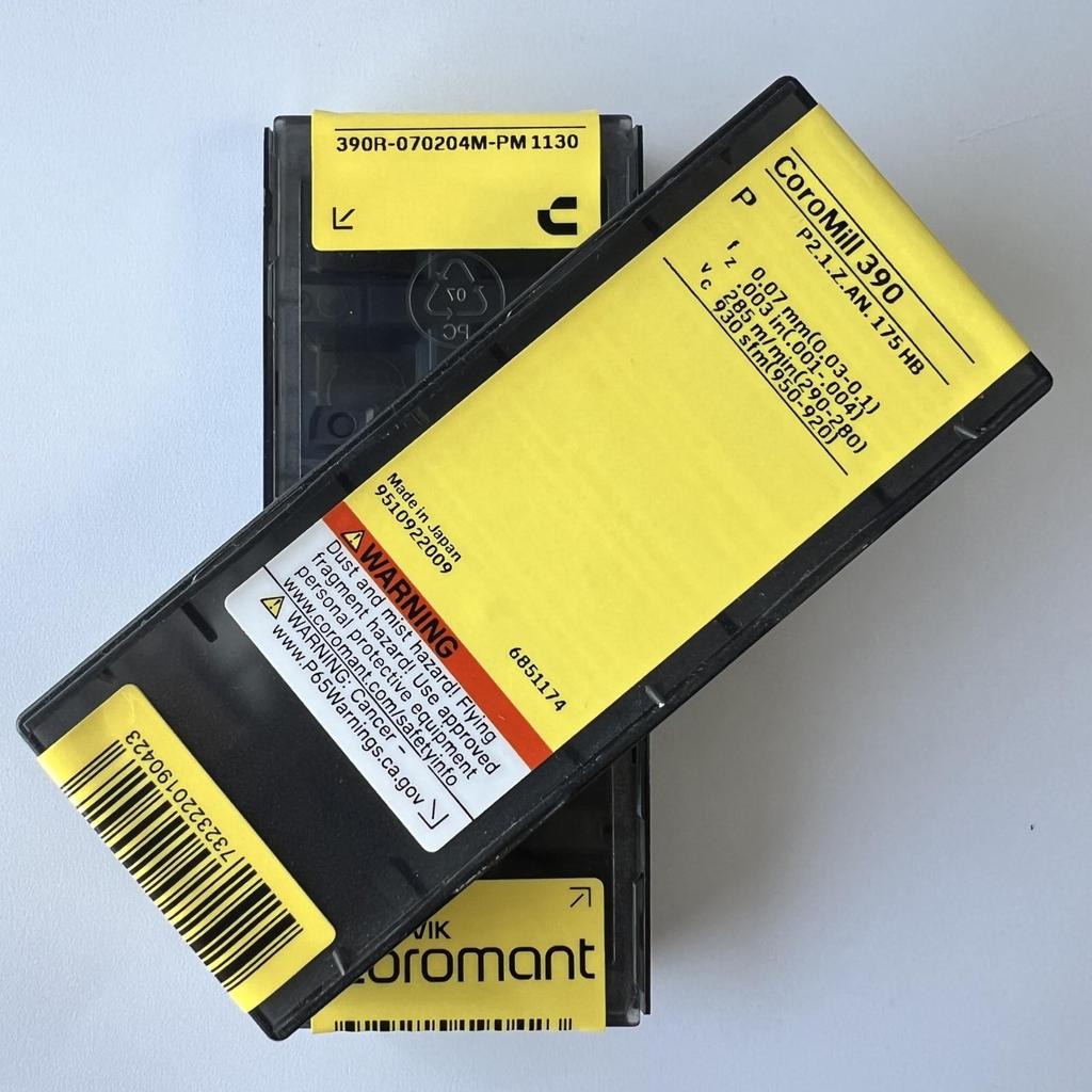 SANDVIK / 390R-070204M-PM 1130 / Original Swedish hard alloy blade 10 Pcs