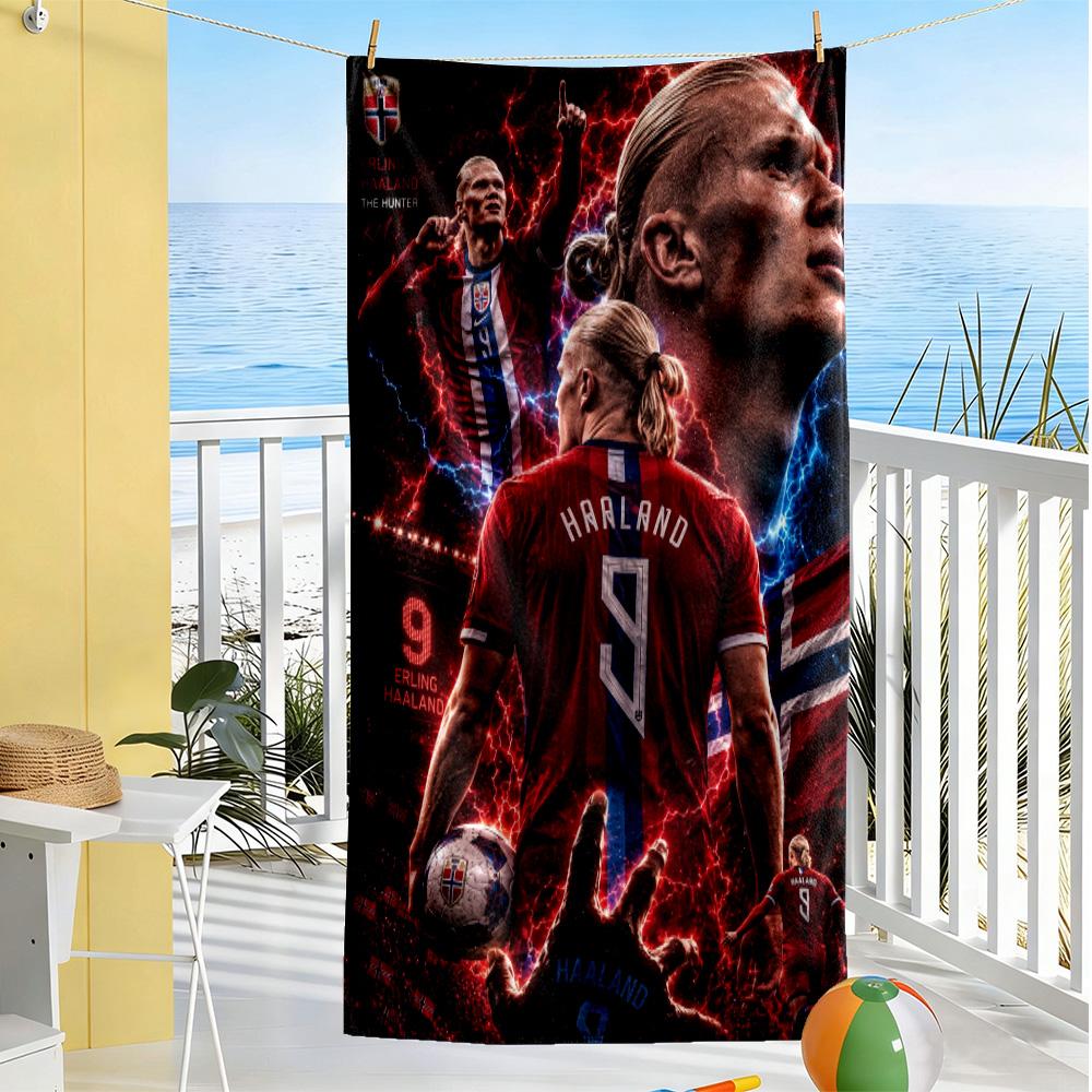Ronaldo's Rainy Night Beach Towel High Absorbency & Quick-Dry Comfortable Lightweight