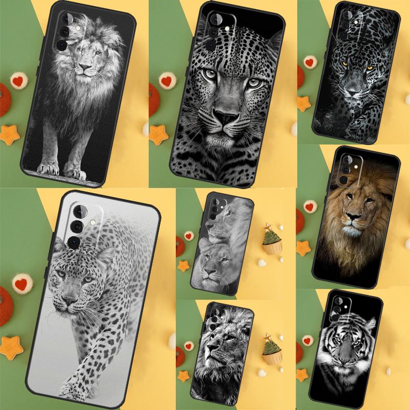 Чехол с изображением Леопарда, Тигра, Льва для Samsung Galaxy A54 A34 A14 A15 A35 A55 A52 A32 A12 A51 A71 A13 A23 A33 A53