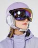 Kufun Ski Helmet with Visor and Snowboard Adjustable for and Juniors M Goggles, Adults, Men, Women, Kids, (Size (55-58cm), Celadon)