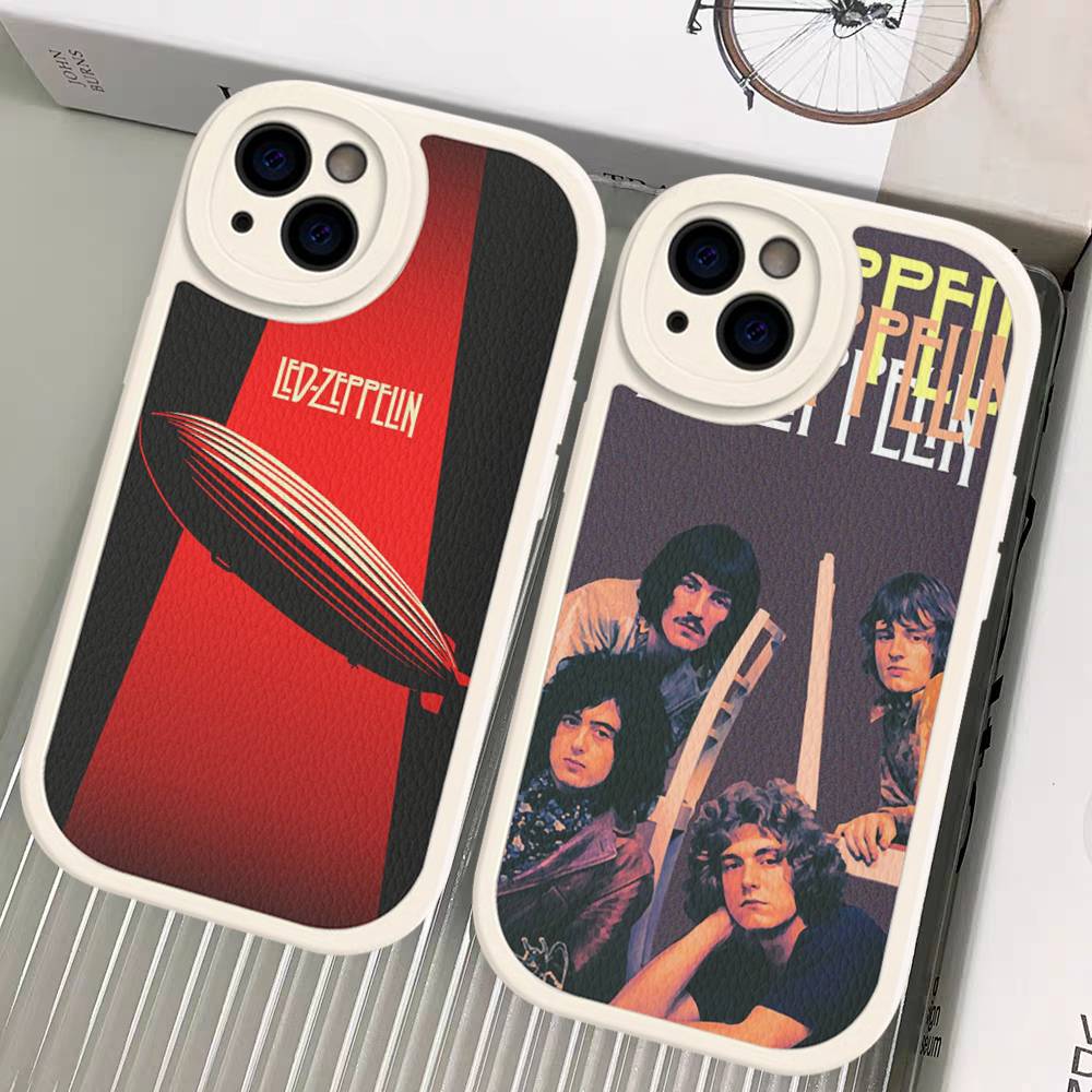 Чехол для телефона Rock Band L-Led Zeppelin для iPhone 16 15 14 16E 13 12 11 Pro Max Plus, кожаный