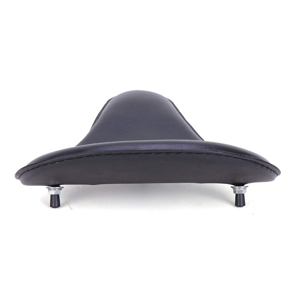YBJP YIBO Motorcycle Universal Solo Seat with Cushion and Shock Suitable for and Black Seat, Absorption, Harley, Honda, Kawasaki, Suzuki, Custom,
