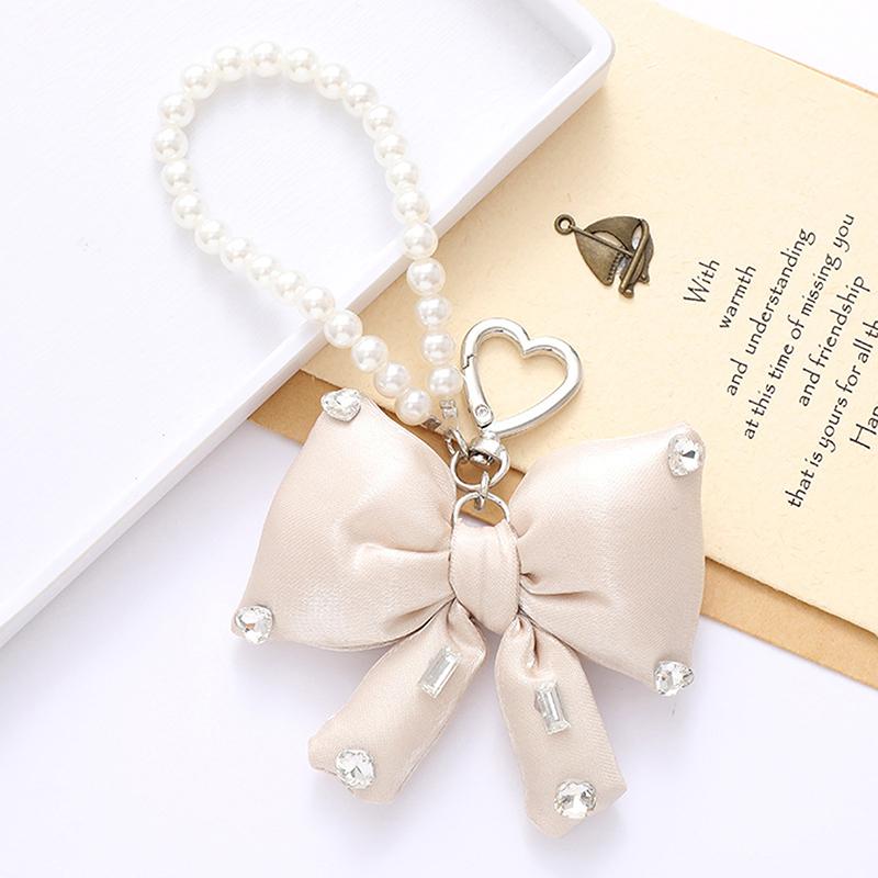 Нежный брелок-подвеска в виде банта для женщин и девочек, универсальный мобильный телефон, цепочка для рюкзака, украшения, аксессуары, подарки