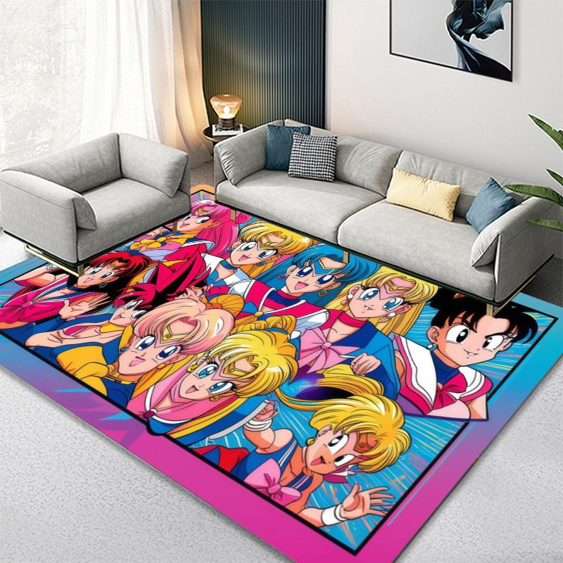Saylor-moon Anime Carpet Rug for Living Room Bedroom Home Sofa Decoration,Kids play Non-slip Floor Mat