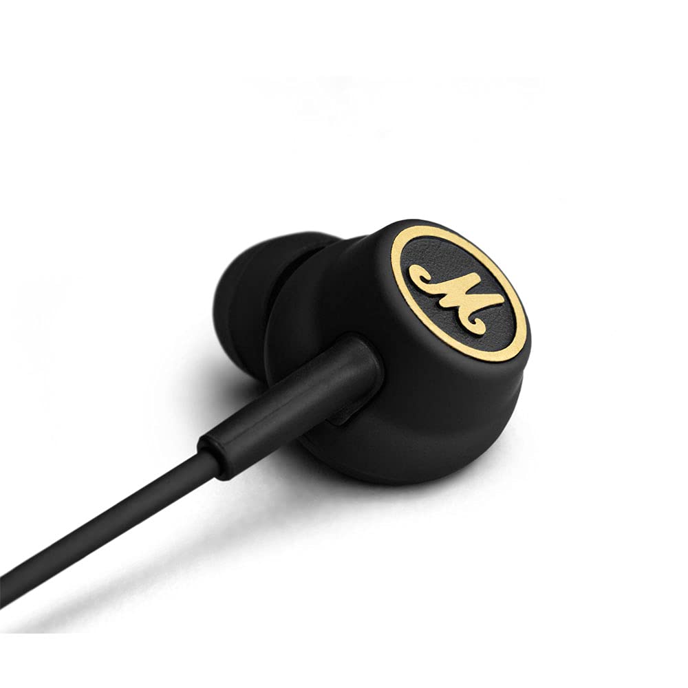 Внутриканальные наушники Marshall, Mode EQ, Черный и латунный, с регулировкой качества звука и поддержкой вызовов [Официальный японский продукт]