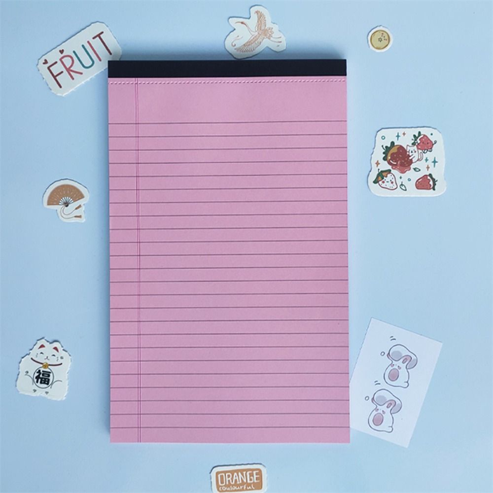 Tearable Legal Pad Ink-proof Lined Paper Memo Pad Writing Sheet Paper Scribbling Book