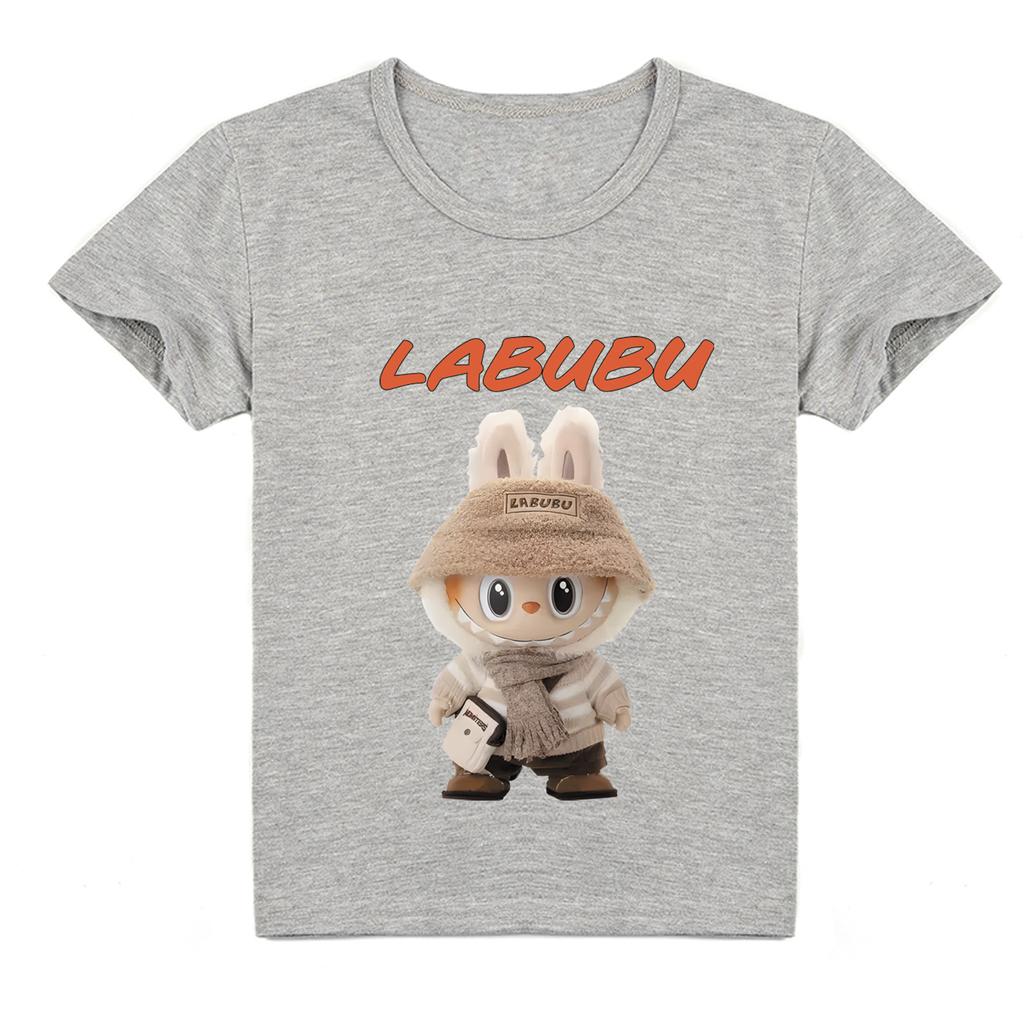 Kids 2D Tee Labubu T-shirt Children Short-sleeved