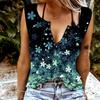 Женские майки, сексуальные летние топы без рукавов с v-образным вырезом, жилет с 3D красивым принтом вишни, крутые легкие топы