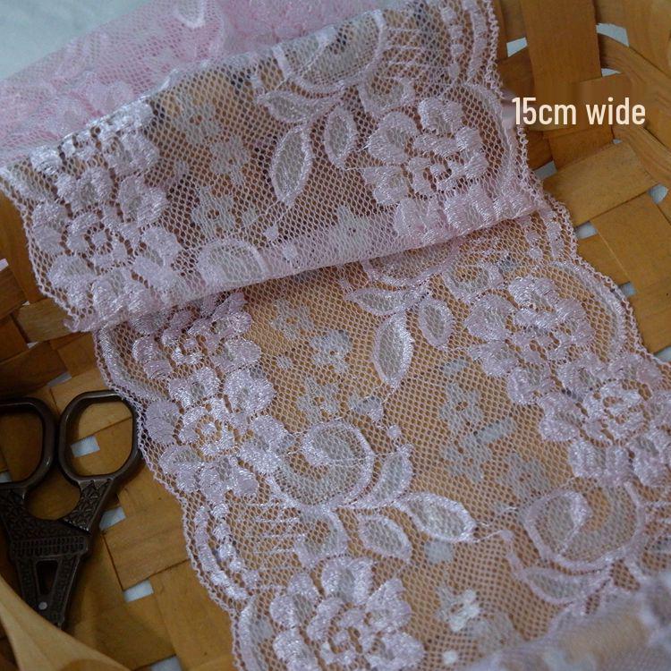 Двухцветная эластичная кружевная тесьма для DIY одежды и аксессуаров