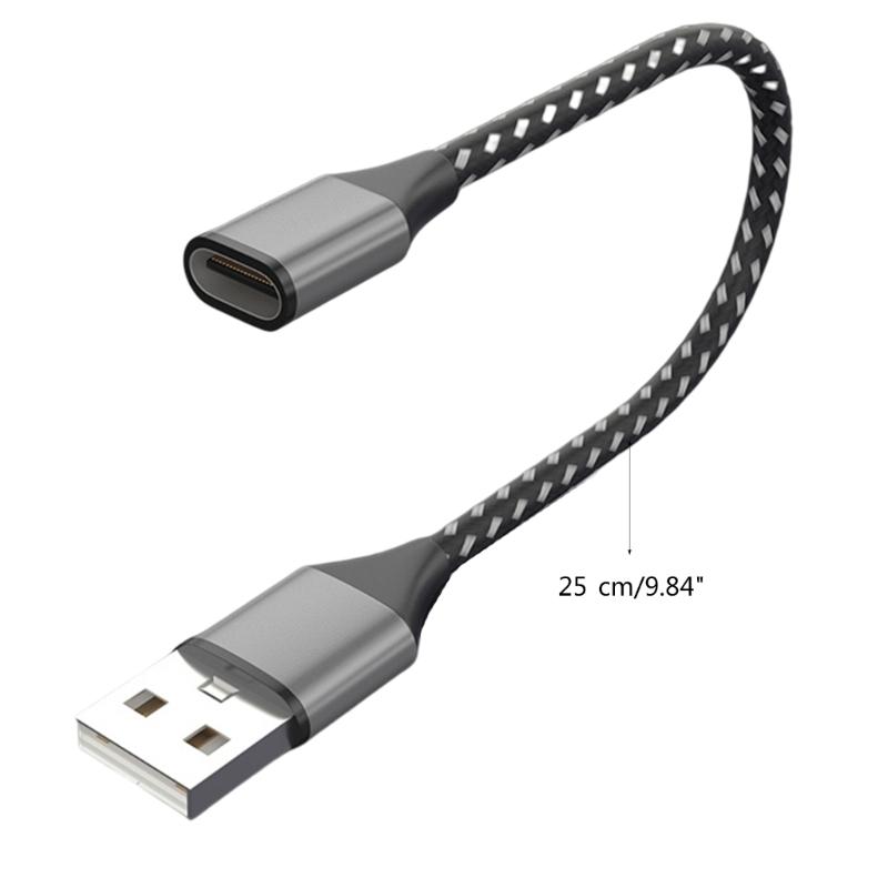 USB 2.0 Адаптер Папа на Type C Мама 480 Мбит/с Синхронизация Данных для Ноутбука ПК USB Зарядных Устройств Удлинитель Конвертер