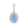 Silver Pendant with Opal 0.459ct (2192367)