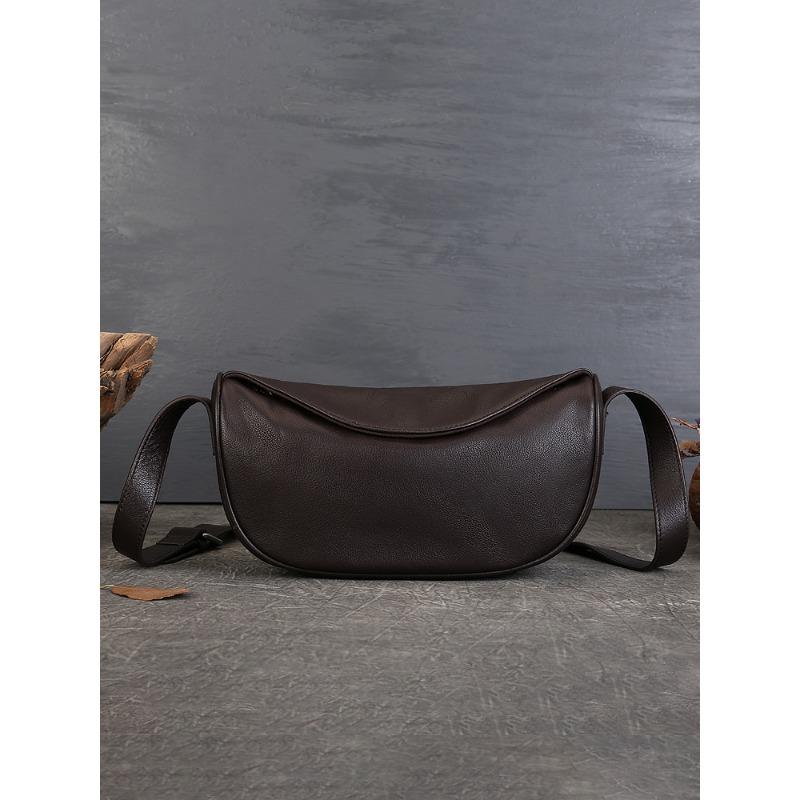 Женская сумка из натуральной кожи, верхний слой из коровьей кожи, модная сумка-седло, однотонная, простая сумка через плечо, мини-сумка ручной работы