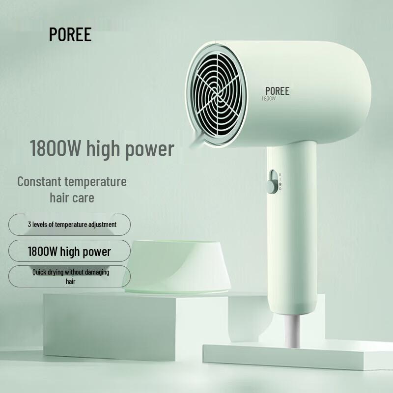 Borui 1800W Portable Hair Dryer CN plug (adapter included)
