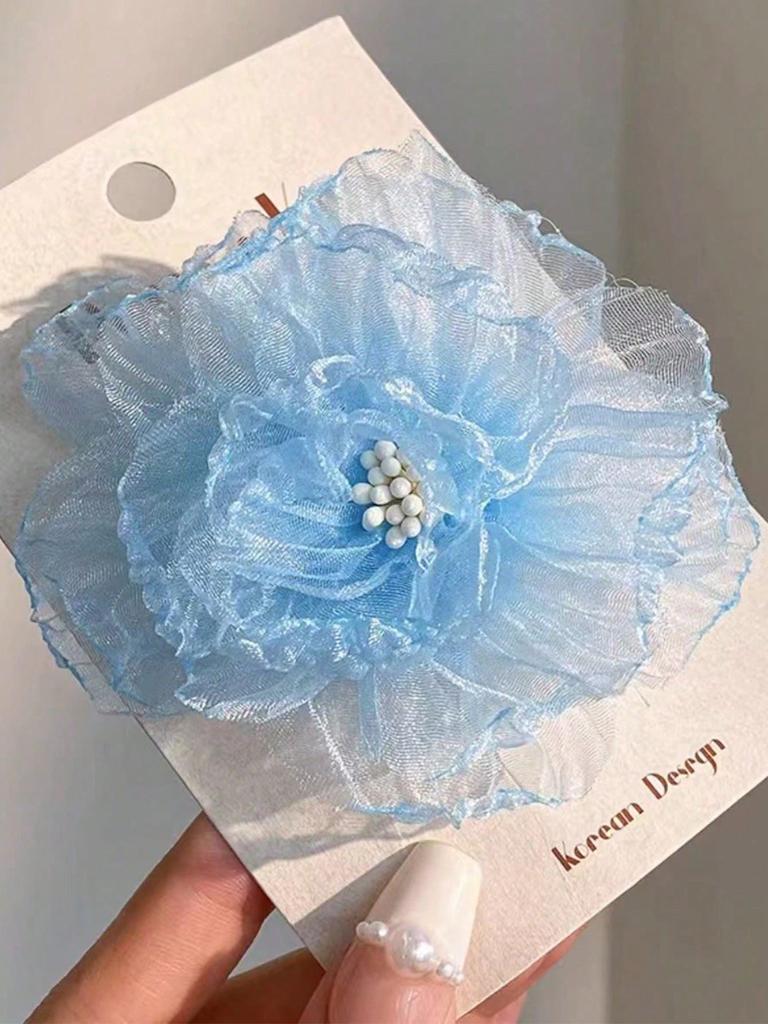 2/6 шт. Модные заколки для волос с искусственными цветами для женщин, девочек, для вечеринки, аксессуары для волос