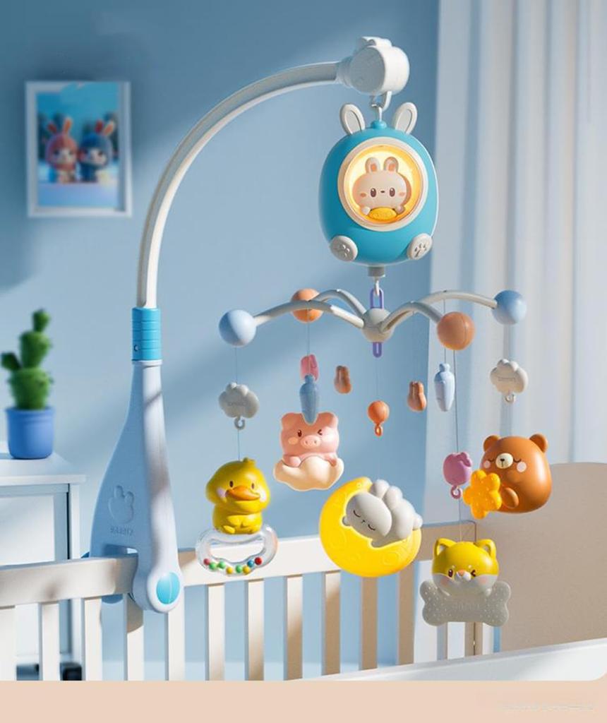 Кровать Merry Crib Years 360 Регулируемая музыкальная простая детская кровать подвесная кровать обучающая легкая для сна и подготовки к детскому дню рождения игрушка в подарок, 0-1 год,