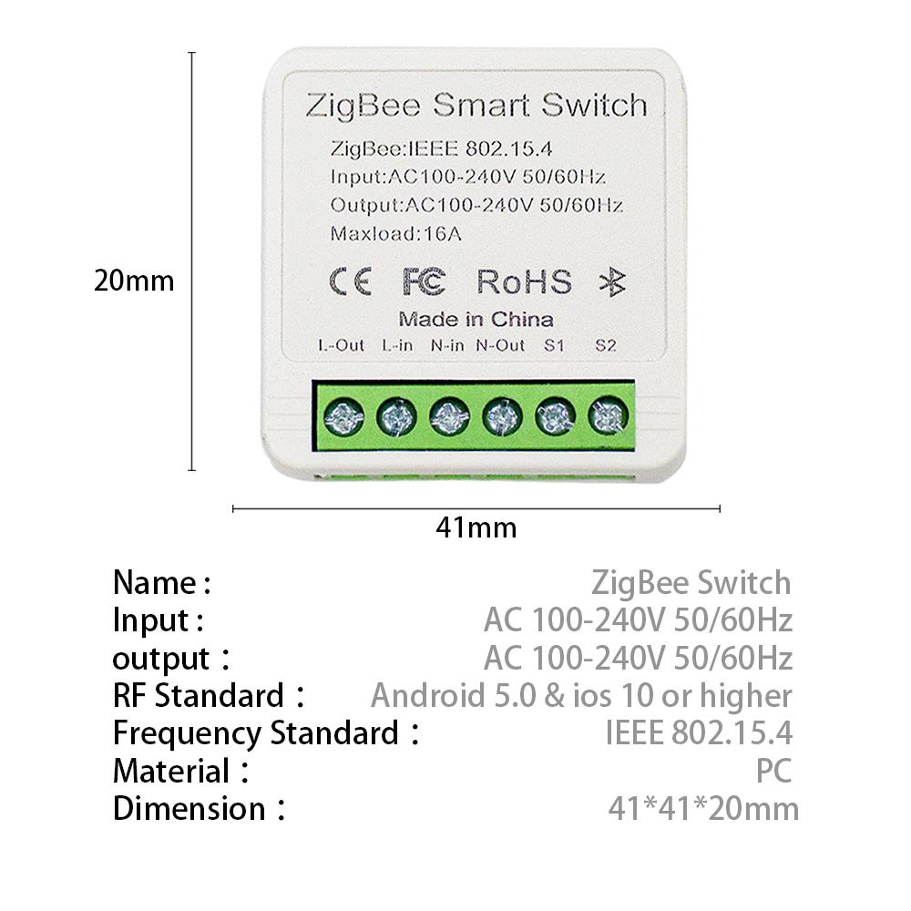 AUBESS EWeLink Zigbee 16A умный выключатель приложение голосовой пульт дистанционного управления беспроводной переключатель подходит для Alexa Google Home