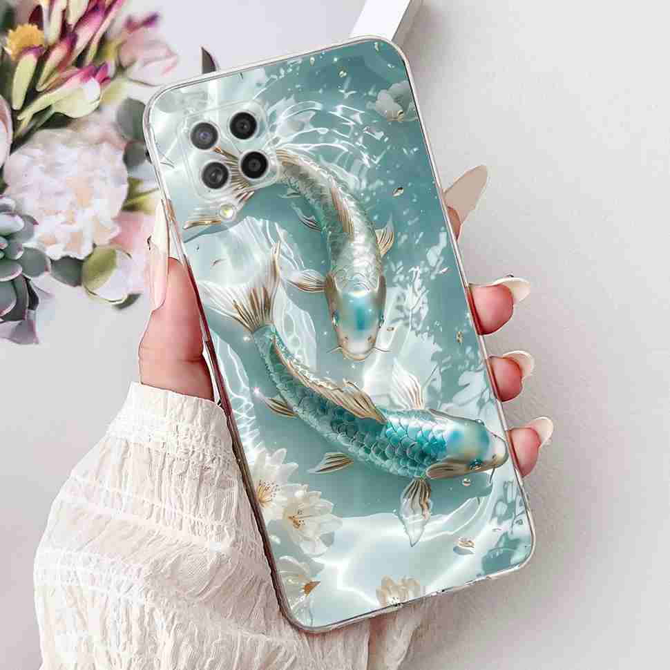 Чехол для Samsung Galaxy A42 5G Популярный узор Цветы Мягкий силикон ТПУ Чехол-бампер для Samsung a42 A42 6.6" SM-A426B Модный корпус